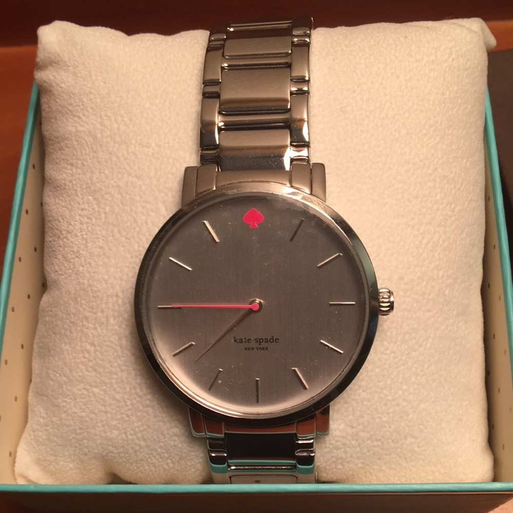 Kate Spade Silver Watch Worn Once Needs Battery